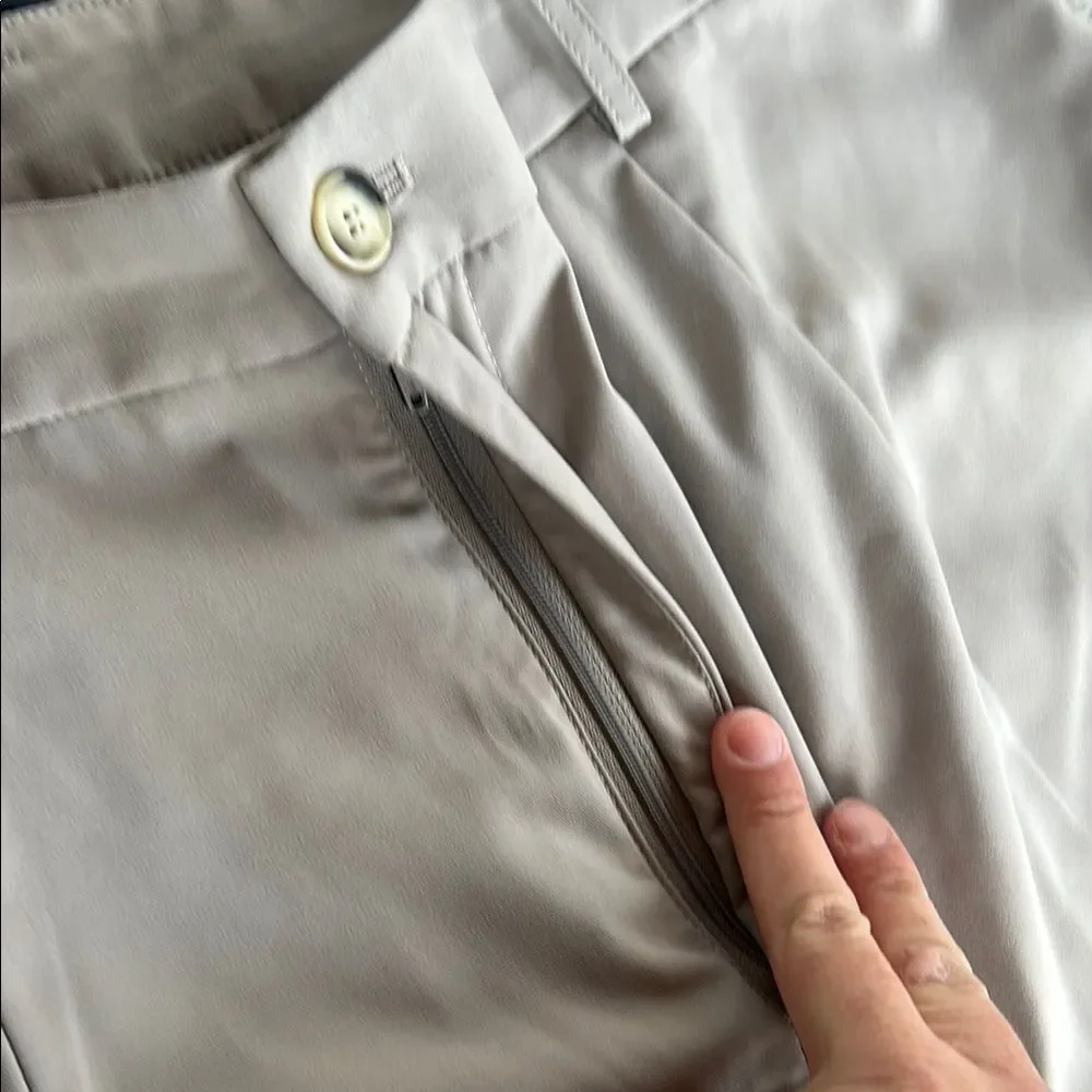 Pink Lily tan  Wide Leg Pants with Flat Waistband   E - Picture 3 of 9